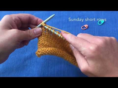Sunday Short Rows Knitting Sunday short rows – Vueltas cortas (método Sunday)